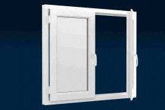 uPVC Hinged Double Opening Window Main Sash Open